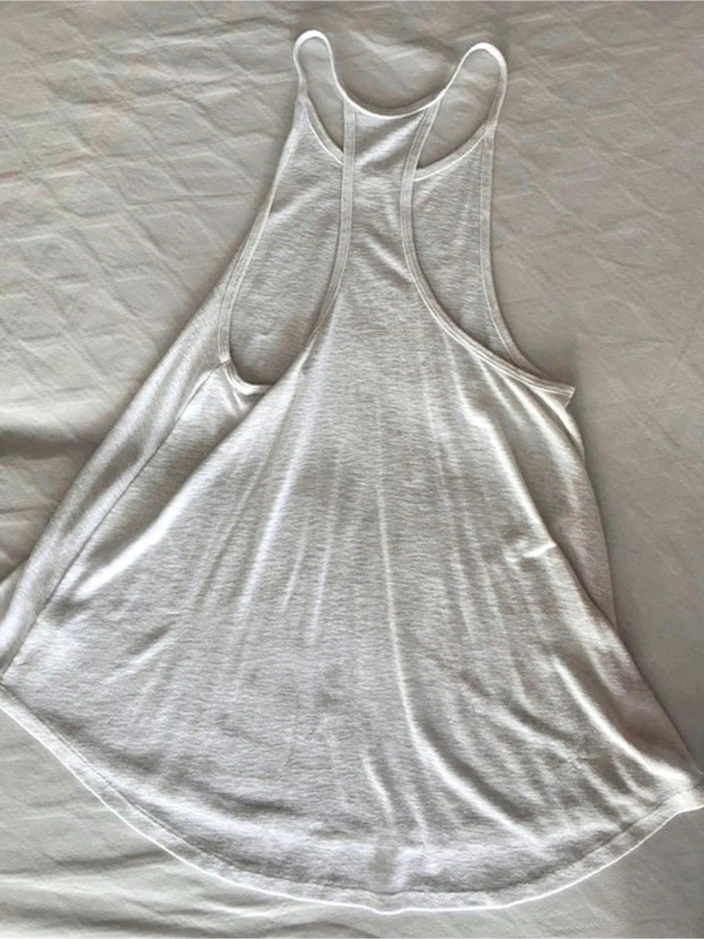Athleta Racerback Tank in White Size Medium Like New